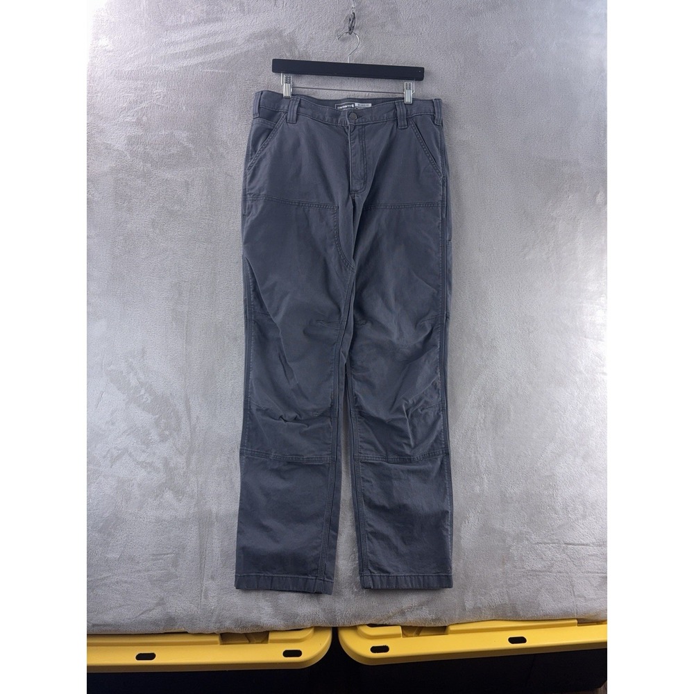 Carhartt Relaxed‎ Double Knee Pants Mens Size 34x32 Gray Utility Workwear